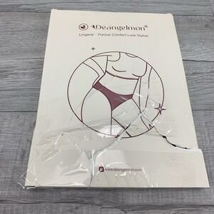 Deangelmon G String Thongs Panties Black 6 pack Size Small NWT